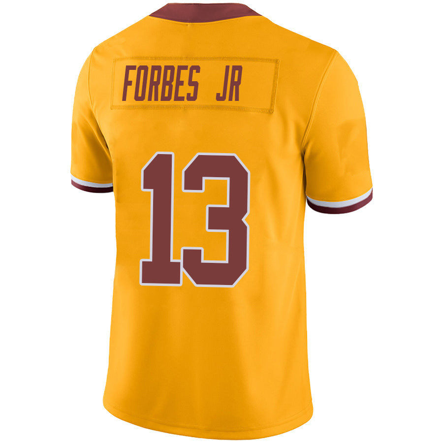 W.Commanders #13 Emmanuel Forbes Player Gold Game Stitched Football Jerseys