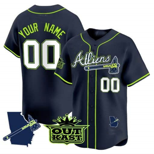 Custom A.Braves Atliens Vapor Premier Limited V2 篓C All Stitched Baseball Jerseys