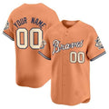 Custom A.Braves Peaches n隆炉 Cream Vapor Premier Limited 篓C All Stitched Baseball Jerseys