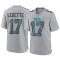 C.Panthers #17 Xavier Legette Player Grey Atmosphere Fashion Football Jerseys