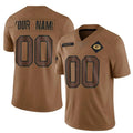Custom GB.Packers Brown Salute To Service Limited Football Jerseys