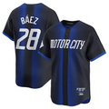 D.Tigers #28 Javier B隆搂隆茅ez Player Navy City Connect Limited Baseball Jerseys