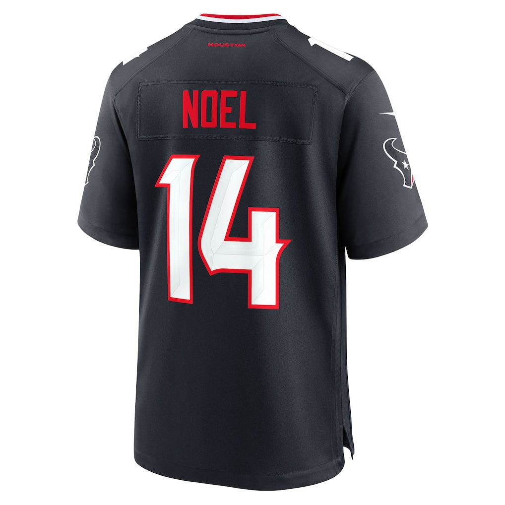 H.Texans #14 Jaylin Noel Player Navy Home Game Football Jerseys