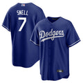 LA.Dodgers #7 Blake Snell Player Royal Home Limited Baseball Jerseys