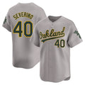Athletics #40 Luis Severino Player Gray City Connect Replica Baseball Jerseys