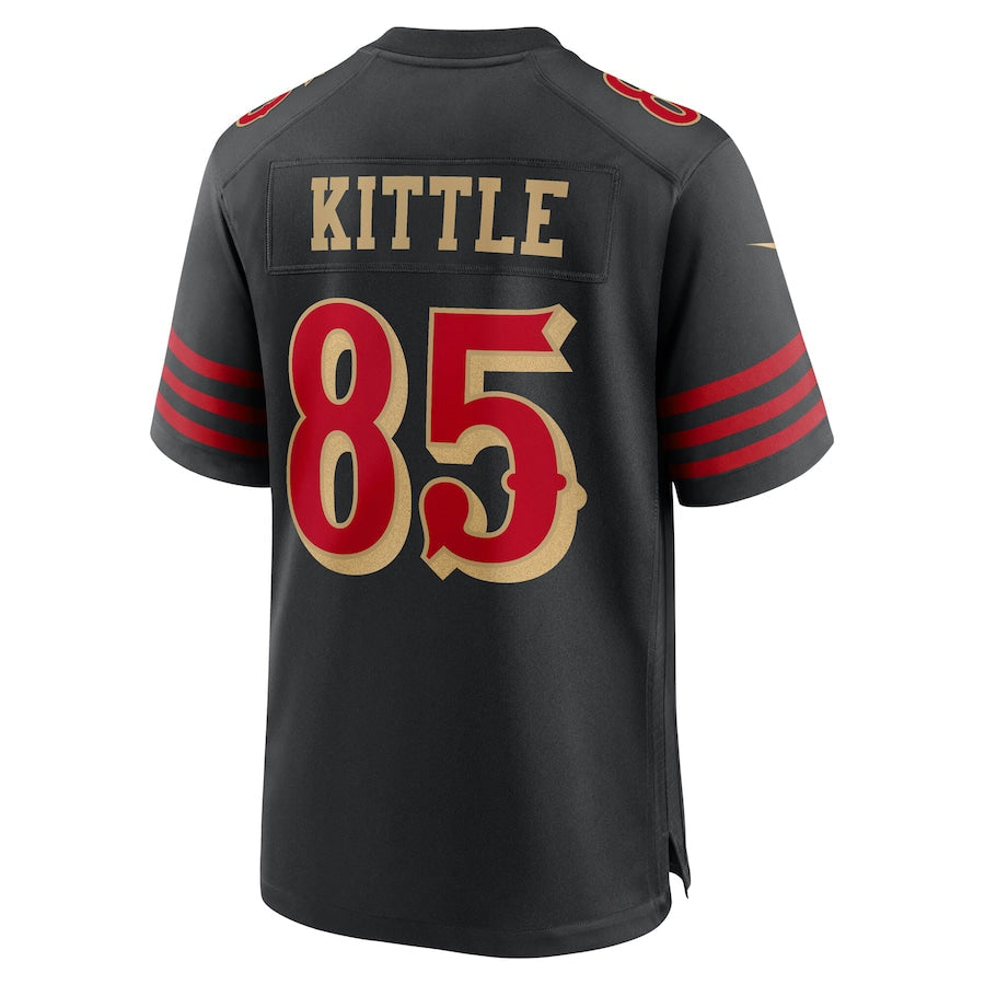 SF.49ers #85 George Kittle Player Rivalries Collection Black Game Football Jerseys