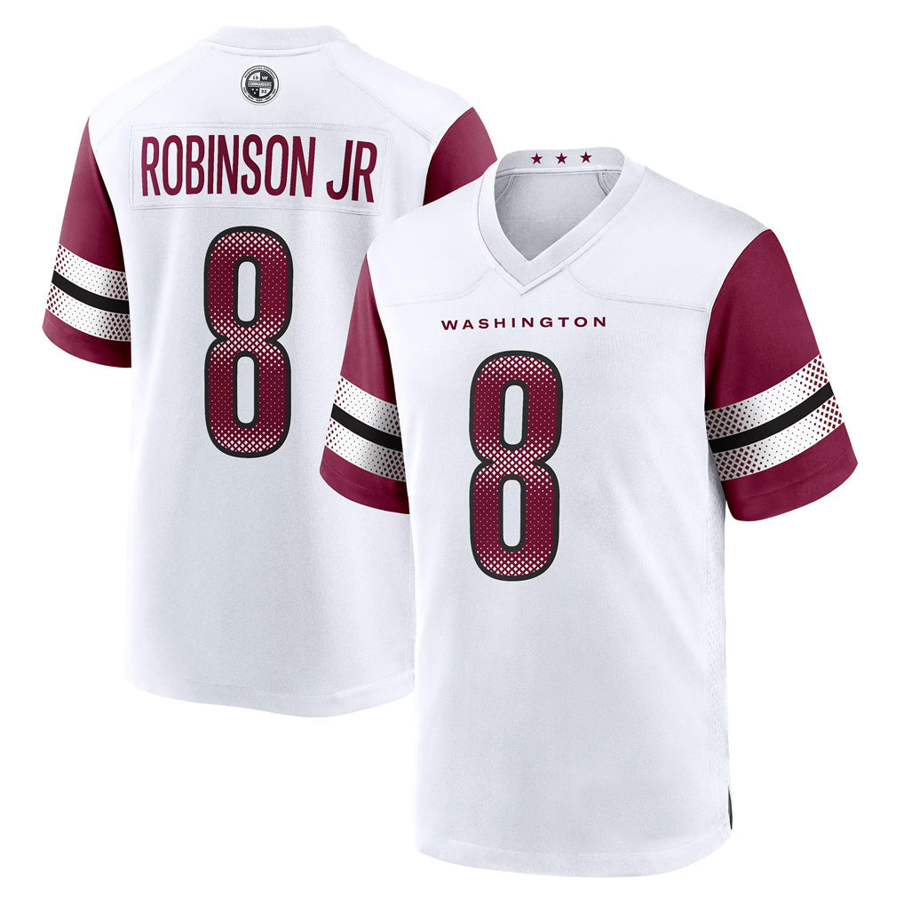 W.Commanders #8 Marcus Mariota Player White Home Game Football Jerseys
